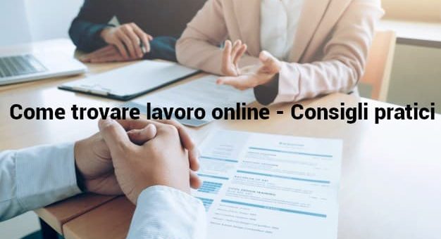 Come trovare lavoro online